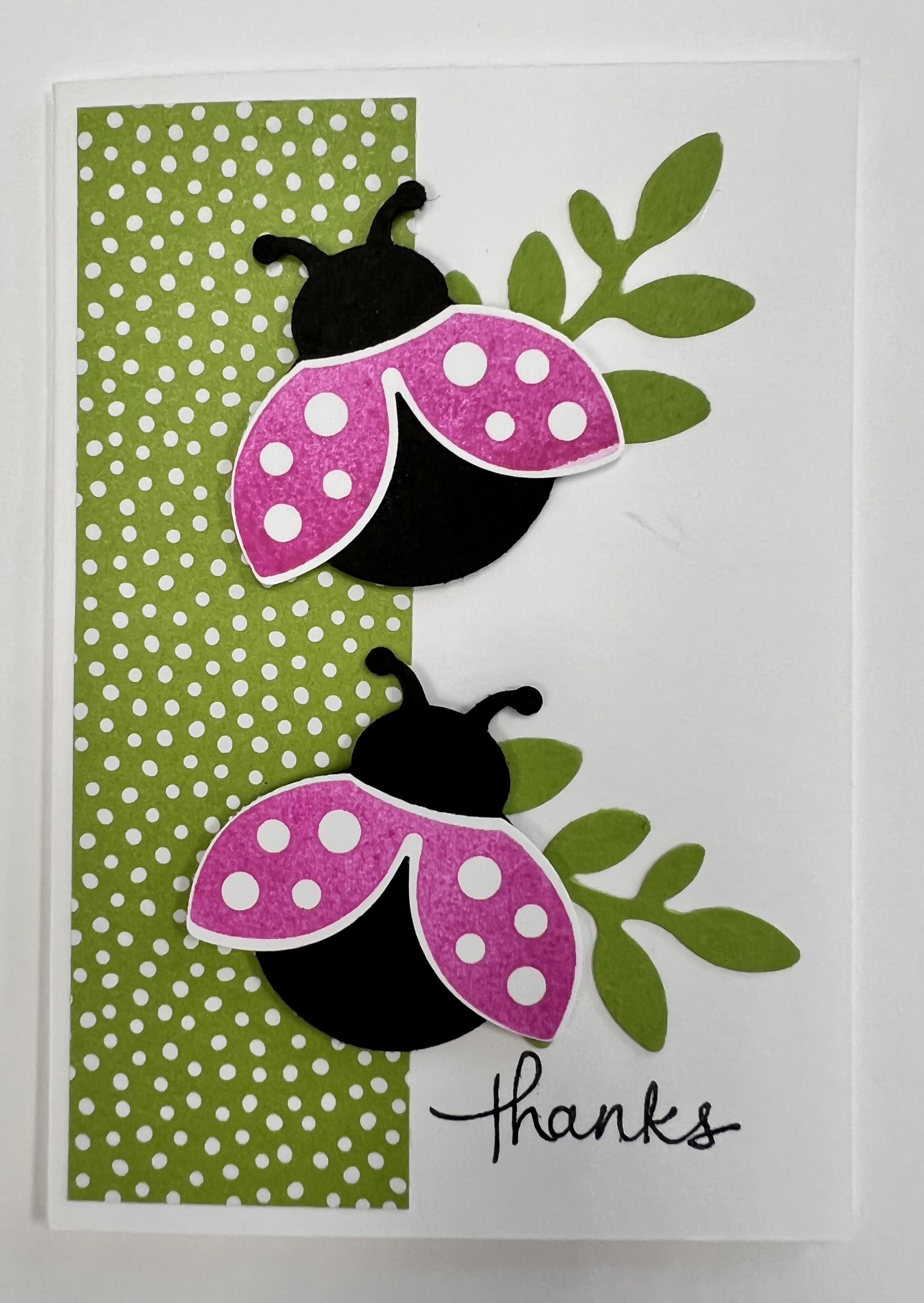 Simple Ladybug Card
